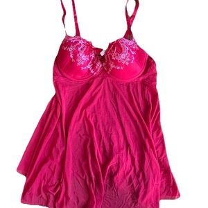 Red Underwire Lingerie